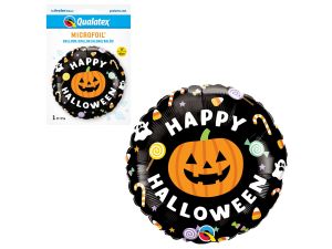 BALION FOLIOWY 18"  HAPPY HALLOWEEN DYNIA I CUKIER