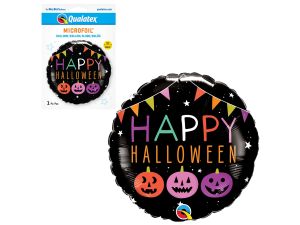BALION FOLIOWY 18"  HAPPY HALLOWEEN DYNIE I BANERY