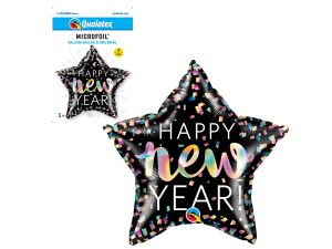 BALON FOLIOWY 20" QL STR HAPPY NEW YEAR GODAN