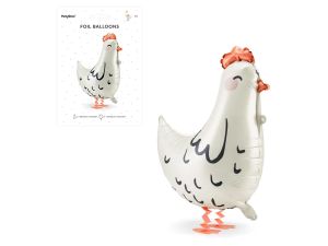 BALON FOLIOWY KURKA 48X60CM MIX PARTYDECO