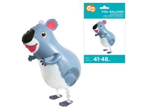 BALON FOLIOWY MIŚ KOALA 41X48CM CHODZĄCY GODAN