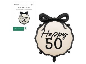 BALON FOLIOWY PASTYLKA HAPPY "50" 47X53CM PARTYDEC