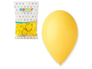 BALON G110 PASTEL 12''  ŻÓŁTY  /100 SZT.   GODAN
