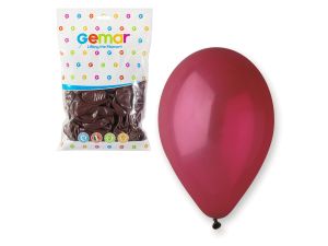 BALON PASTEL G90 10" BORDOWY 100SZT GODAN