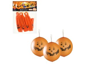 BALON PREMIUM DYNIE NA HALLOWEEN PIŁKI Z GUMKĄ 3 S