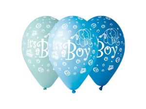 BALON PREMIUM ITS A BOY 12'' 5SZT. GODAN