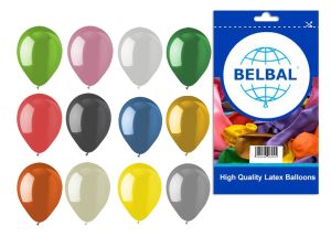 BALONY 10 MIX METALIZOWANE 100szt KOLOROWE 