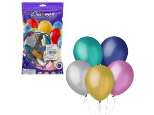 BALONY DECOMEX 11" METALLIC ASSORTED 100SZT GODAN