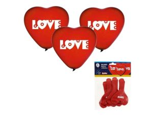 BALONY PREMIUM LOVE  SERCA   5 SZT  CRS/P149