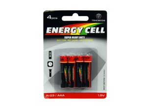 BATERIA R03 ENERGY CELL SUPER HEAVY DUTY 4 SZT.