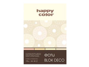 BLOK DECOECRU HAPPY COLOR A5 170G 20 KARTEK