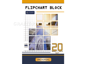 BLOK DO FLIPCHARTA A'20 KRATKA INTERDRUK 640X1000