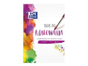 BLOK DO MALOWANIA OXFORD A4 20 KARTEK 120G BIAŁY