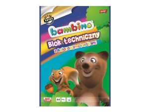 BLOK TECHNICZNY A4 10 KARTEK BAMBINO ZŁOTY/SREBRNY