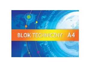 BLOK TECHNICZNY KRESKA A4 BIAŁY 10 KARTEK    10