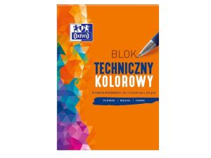 BLOK TECHNICZNY OXFORD A4 10 KART.225G KOLOR 93230