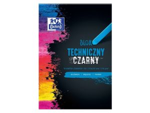 BLOK TECHNICZNY OXFORD A4 10 KARTEK 225G CZARNY