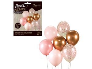 BUKIET BALONOWY B&C RÓŻOWO MIEDZIANY A'7 GODAN
