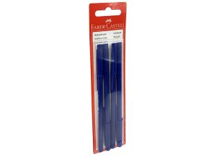 DŁUGOPIS BIUROWY NIEBIESKI BLISTER 4SZT FABER CASTELL