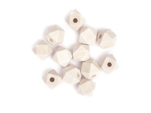 DREWNIANE KORALIKI GEOMETRY 12MM 12SZT DALPRINT
