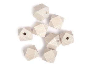 DREWNIANE KORALIKI GEOMETRY 20MM 8SZT DALPRINT