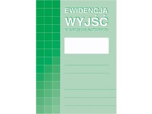 DRUK EWIDENCJA WYJŚĆ W GODZINACH SŁUŻBOWYCH  M&P 574-1