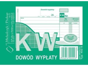 DRUK KW DOWÓD WYPŁATY WIELOKOPIA M&P A6 402-5