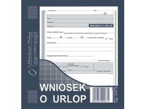 DRUK WNIOSEK O URLOP M&P 2/3-A5/40   513-4