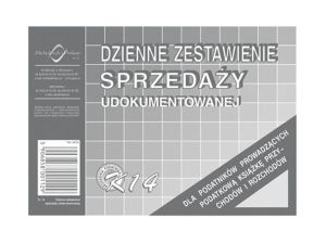 DZIENNE ZESTAWIENIE SPRZEDAŻY KSIĘG.UDOKUMENT. K14