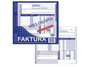 FAKTURA VAT 2/3 A4 WIELOKOPIA 100-2-E