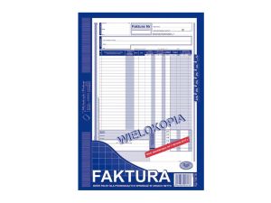 FAKTURA VAT A4 WIELOKOPIA 100-1-E