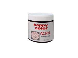 FARBA AKRYLOWA 250 ML CIEMNOBRĄZOWY HAPPY COLOR