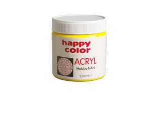 FARBA AKRYLOWA 250 ML CYTRYNOWY HAPPY COLOR