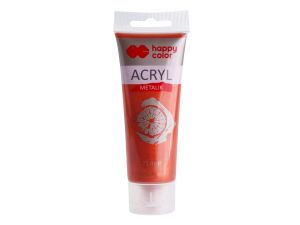 FARBA AKRYLOWA 75ML CZERWONE ZŁOTO METALIK
