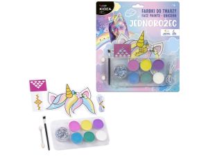 FARBKI DO TWARZY ZESTAW UNICORN KIDEA