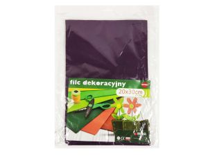 FILC DO DEKORACJI 20X30 CM  FIOLET  A'5  F54 
