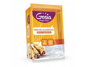 FOREMKA ALUMINIOWA CIASTO I ZAPIEKANKA 27x17cm  A'3 GOSIA