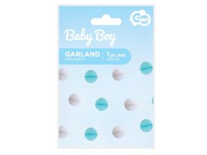 GIRLANDA B&G KULECZKI BABY BOY NIEBIESKA 250M
