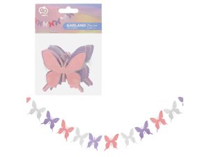 GIRLANDA PAPIEROWA MOTYLKI 300CM GODAN