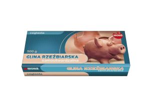 GLINA RZEŹBIARSKA SAMOUTWARDZALNA CEGLA. 500G MONA