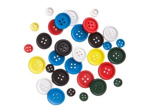 GUZIKI DREWNIANE MIX 30SZT BRIGHTS DALPRINT