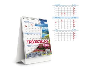 KALENDARZ BIURKOWY 15X24 STOJĄCY TRÓJDZ ARTSEZON
