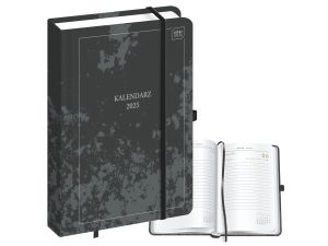 KALENDARZ KSIĄŻKOWY A5 384 MAT+UV STONE INTERDRUK
