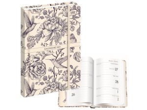 KALENDARZ KSIĄŻKOWY A6 192 MAT+UV ELEGANT INTERDRU