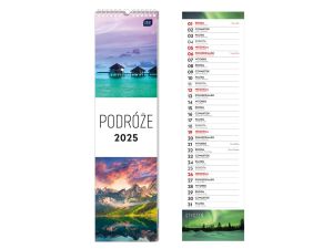 KALENDARZ PASKOWY 13,5X50CM PODRÓŻE INTERDRUK