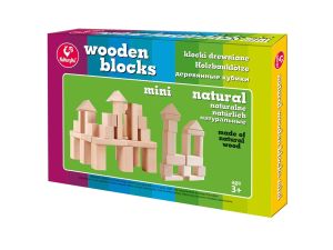 KLOCKI DREWNIANE MINI NATURALNE 