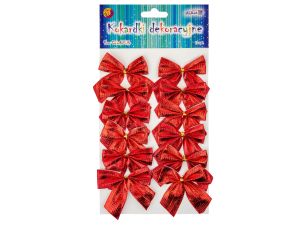 KOKARDKI KOK-8107 CZERWONE ROZM 5,5X5CM 12SZTALIGA
