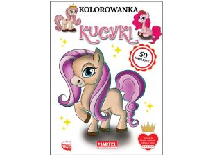 KOLOROWANKA KUCYKI 50 NAKLEJEK MARTEL
