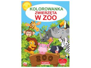 KOLOROWANKA ZWIERZĘTA W ZOO  MARTEL