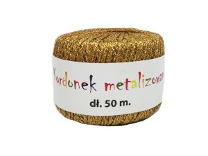 KORDONEK KOB-01 METAL ZŁOTY 2MMX50M 